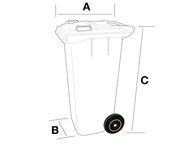 Contenedor Basura 120 Litros 555